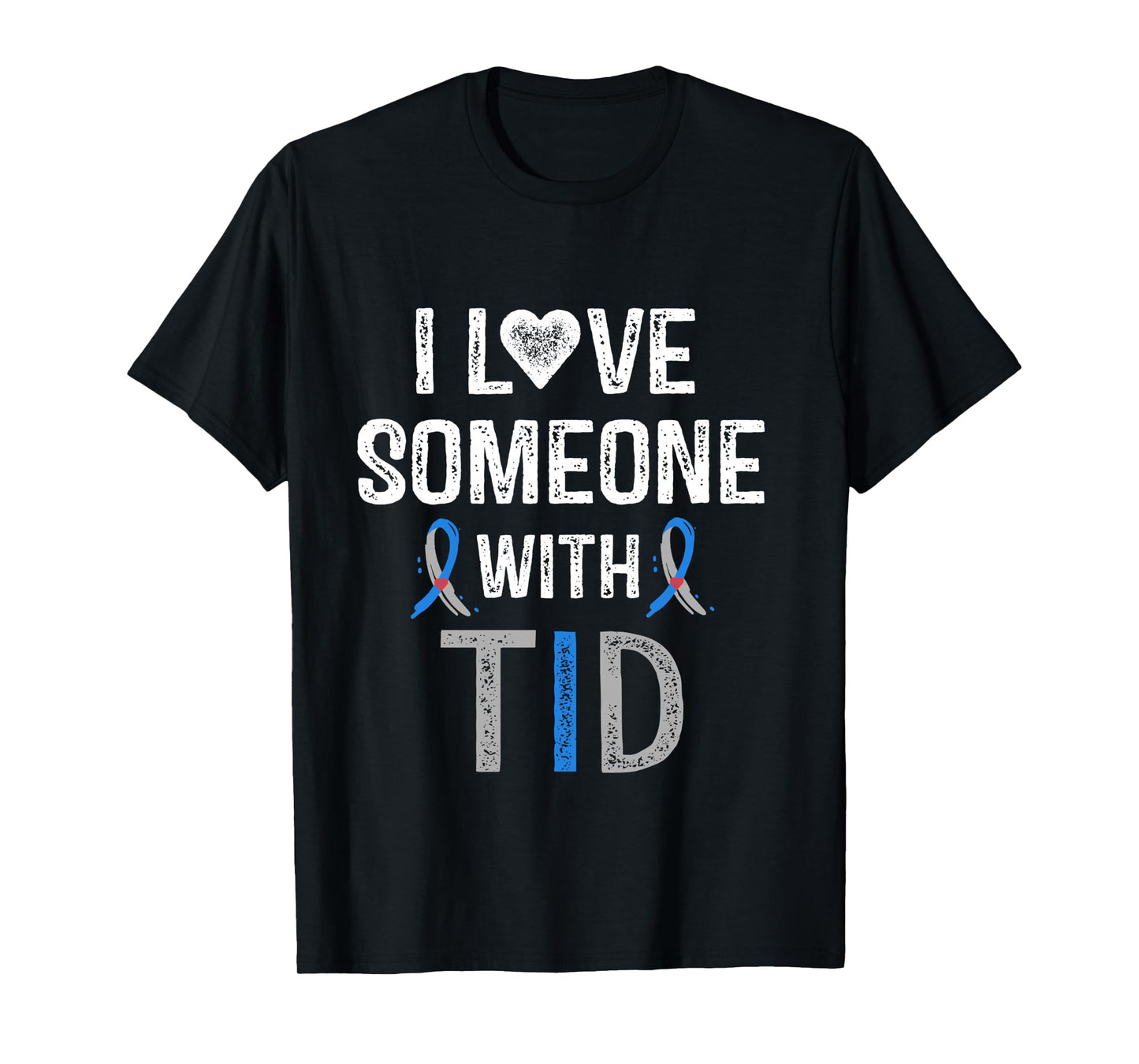 I Love Someone With T1D Shirt Type 1 Diabetes Awareness Gift Long Sleeve T-Shirt