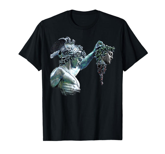Perseus and Medusa Statue T-Shirt