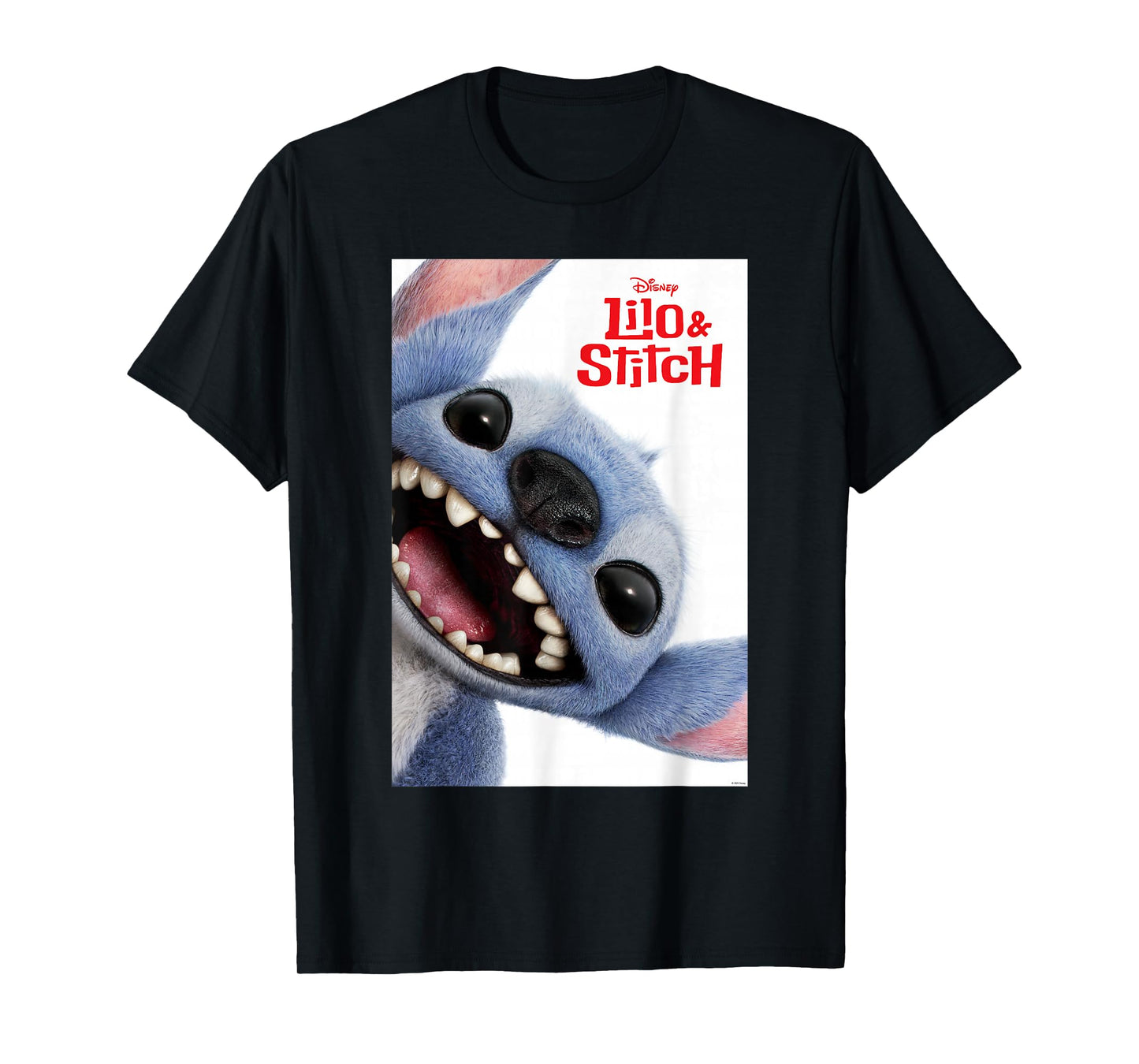 Disney Lilo & Stitch Big Stitch Face Movie Poster T-Shirt