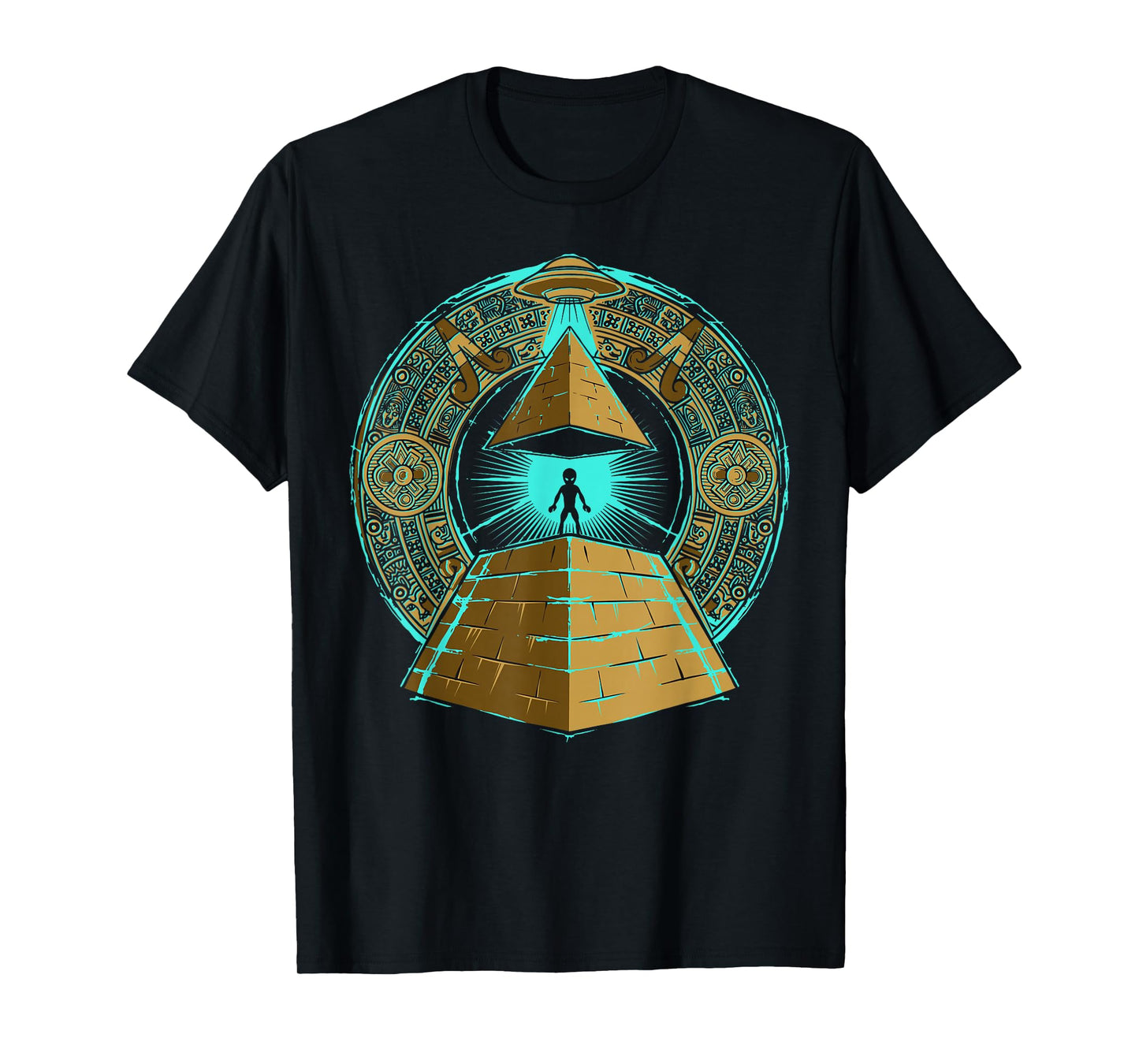 Ancient Astronaut Egyptian Pyramid Alien Conspiracy Theory T-Shirt