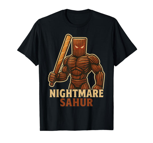 Nightmare Sahur - Brainrot Gaming Halloween Scary Kids Teens T-Shirt