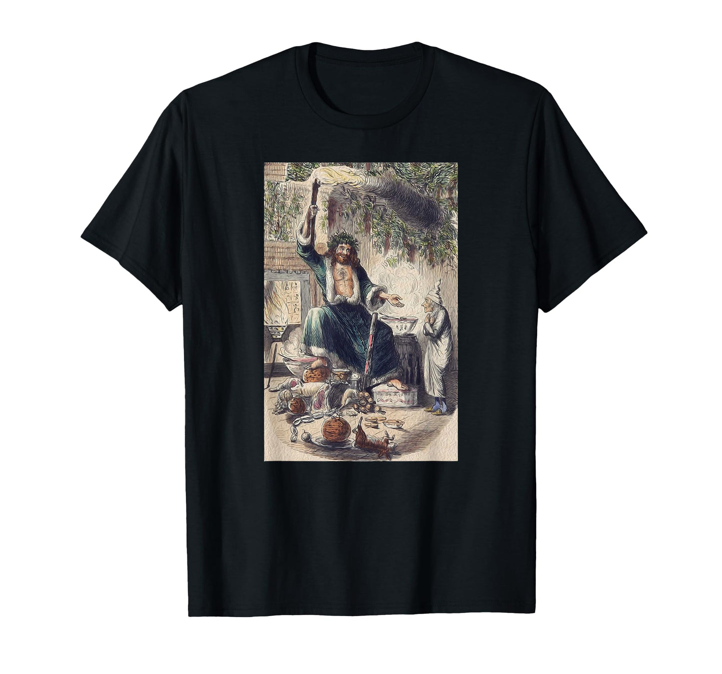 A Christmas Carol Scrooge Shirt- Christmas Present Ghost Tee T-Shirt