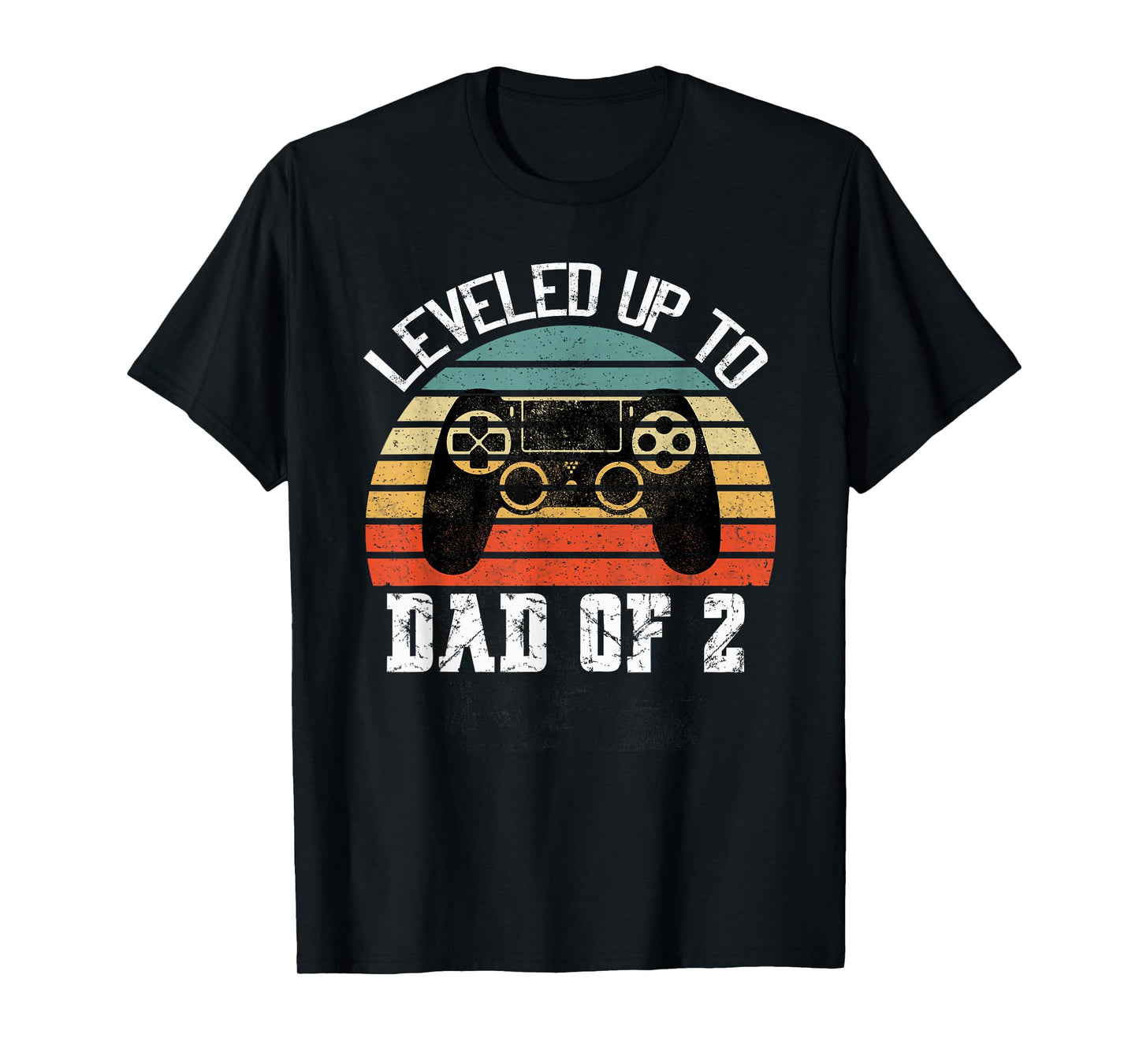 Daddy Again Leveled Up to Dad of 2 Dad T-Shirt