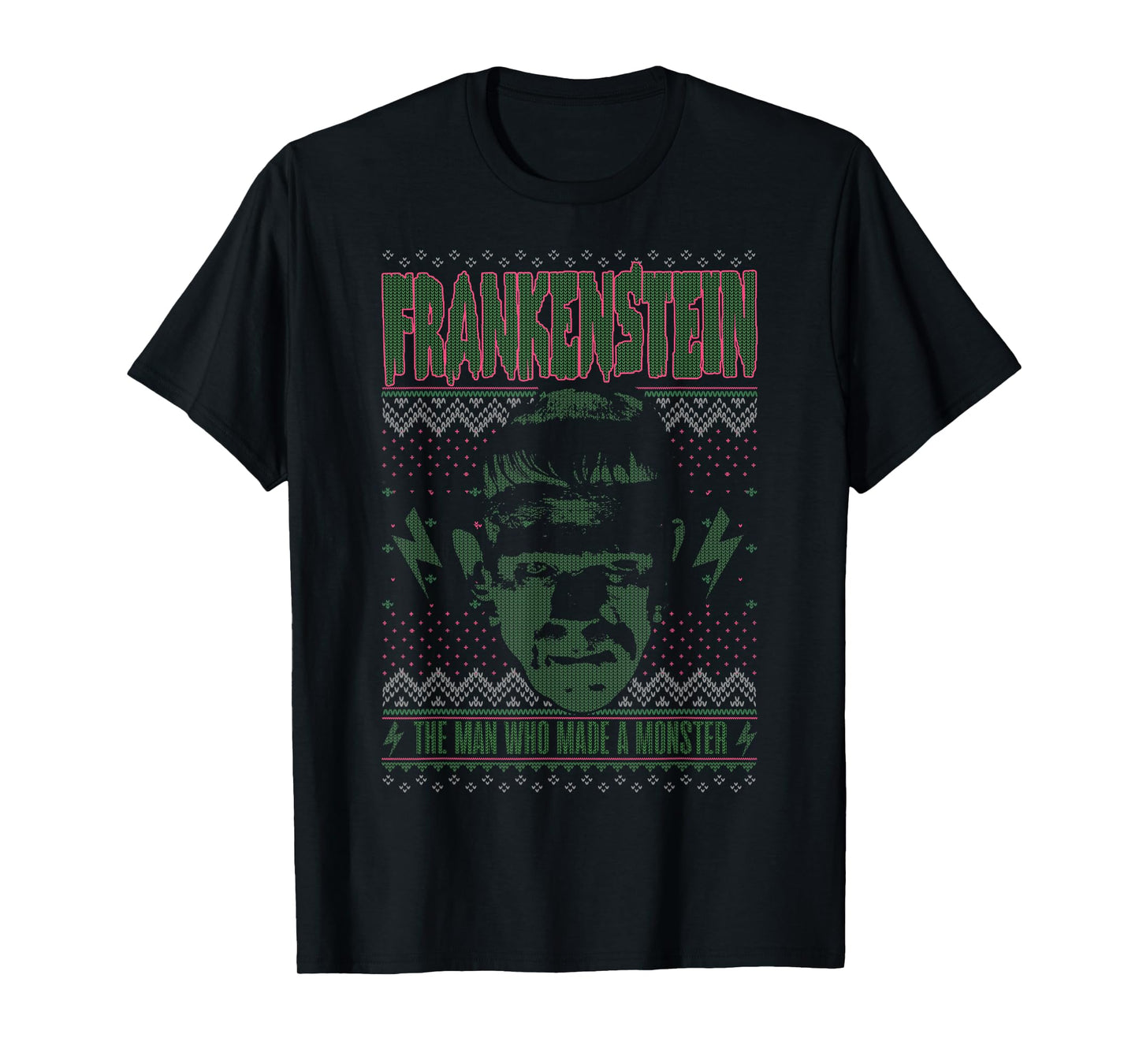 Universal Monsters Christmas Frankenstein Monster T-Shirt