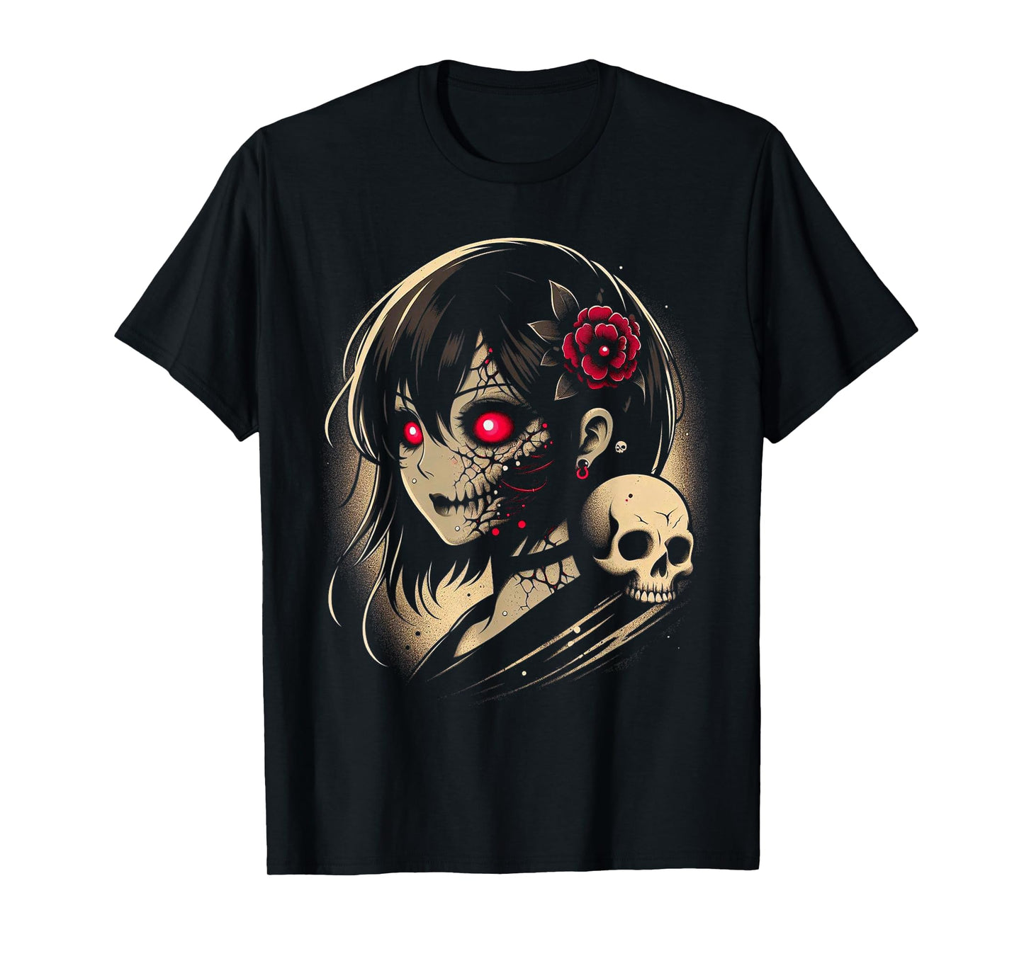 Horror Anime Manga Japanese Scary Kawaii Anime Goth T-Shirt