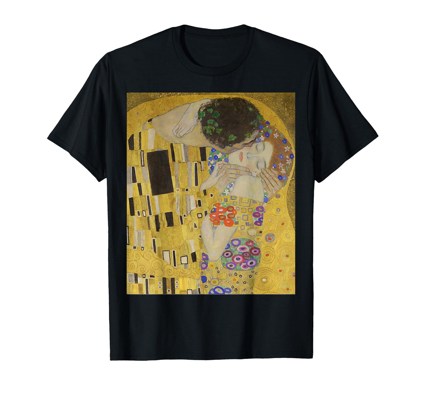 The Kiss or Lovers by Gustav Klimt T Shirt T-Shirt