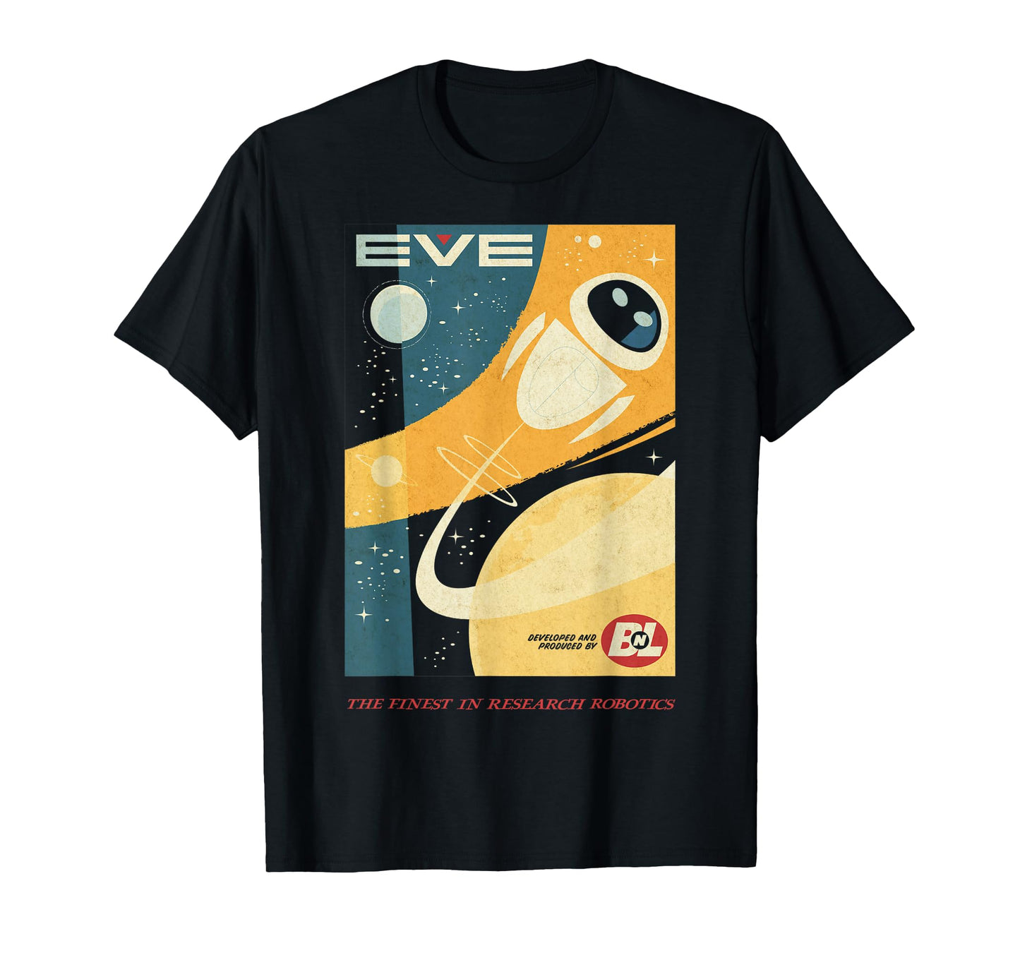 Disney Pixar Wall-E Eve Finest in Research Robotics Poster T-Shirt