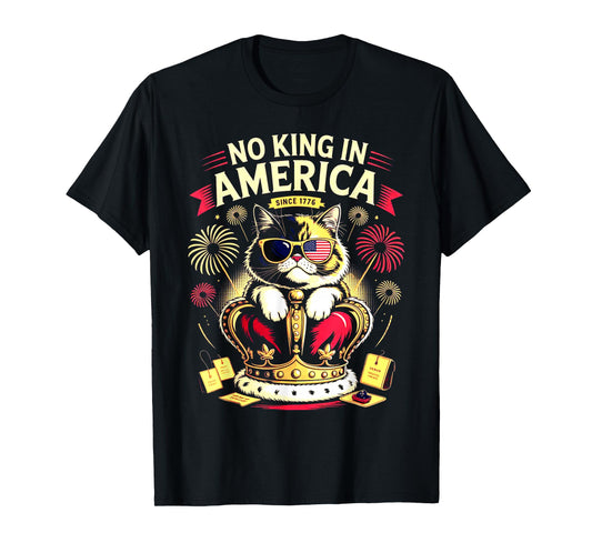 cat No Kings in America We The People Political Men Women T-Shirt