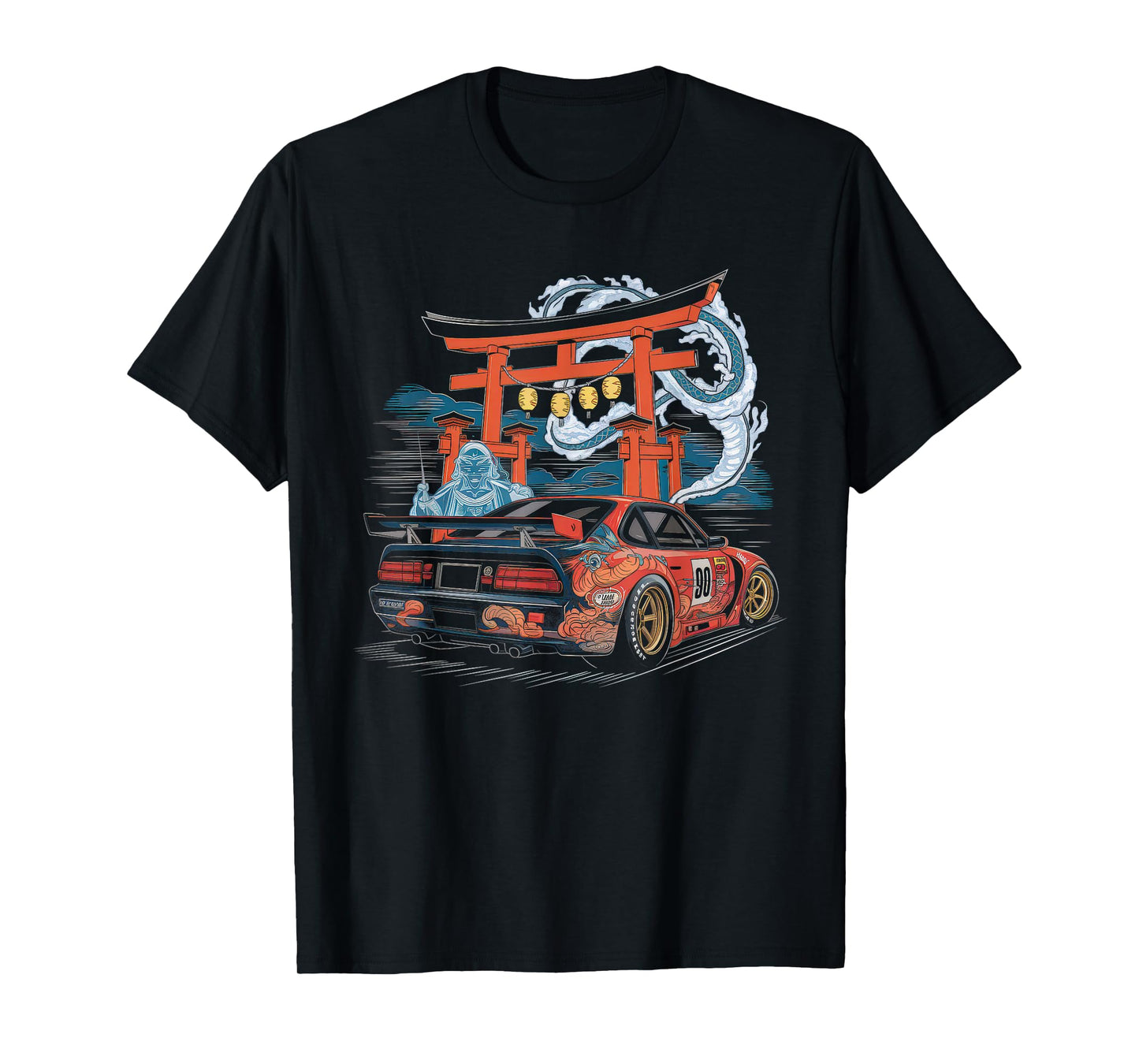 Japanese Car Tshirt Men JDM Japan Street Racing Streetwear T-Shirt