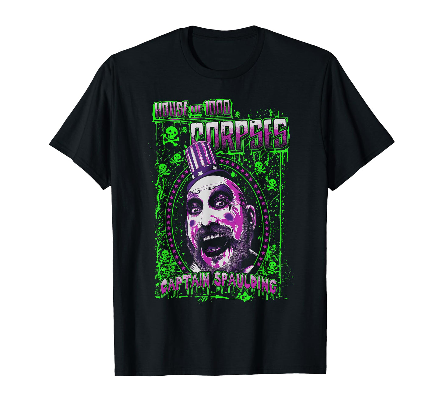 Rob Zombie – Captain Spaulding Green Splatter T-Shirt