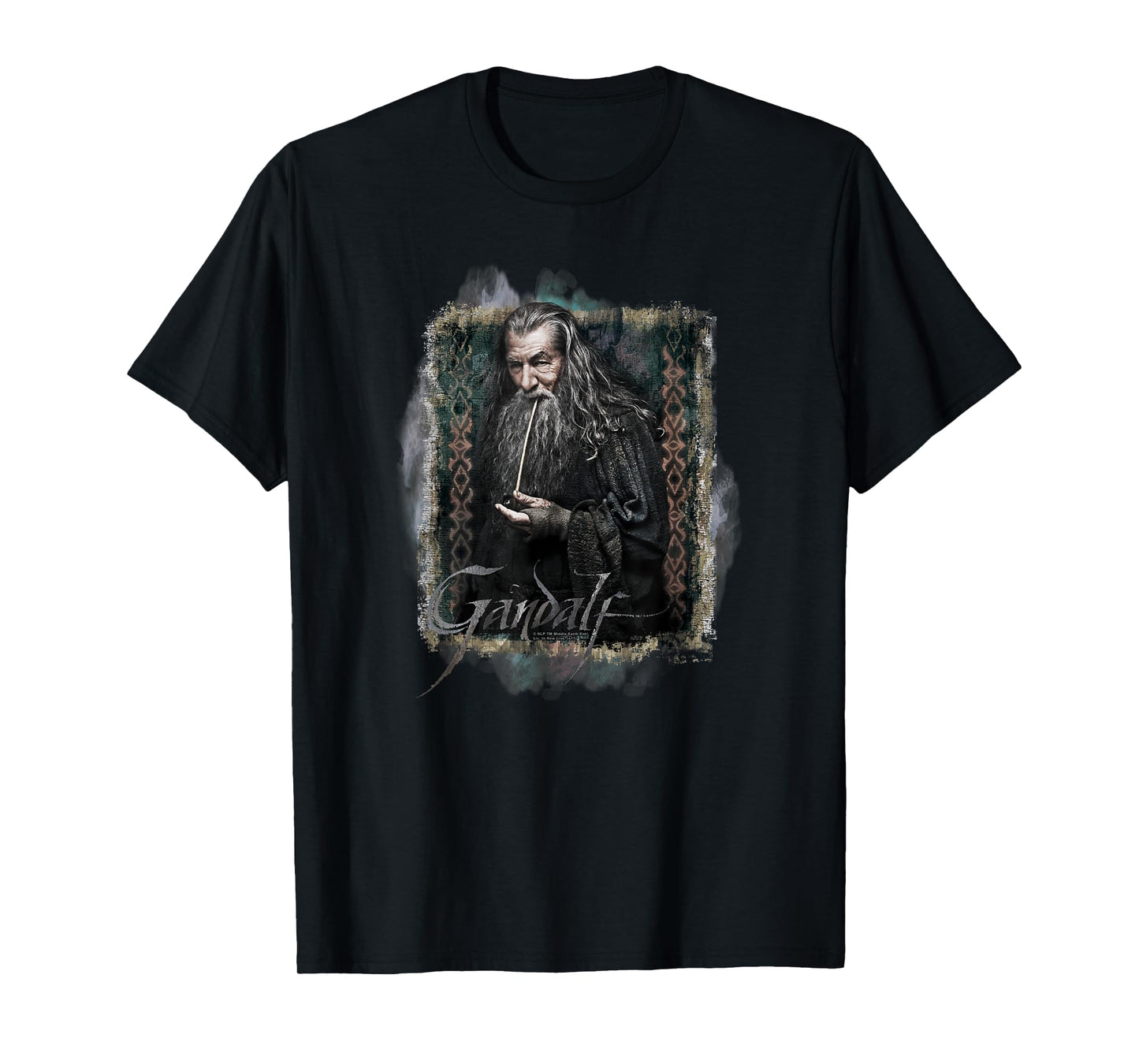 Warner Bros. Hobbit Gandalf Unisex-Adults & Kids T-Shirt, Grey, Small, Short Sleeve, Classic Fit