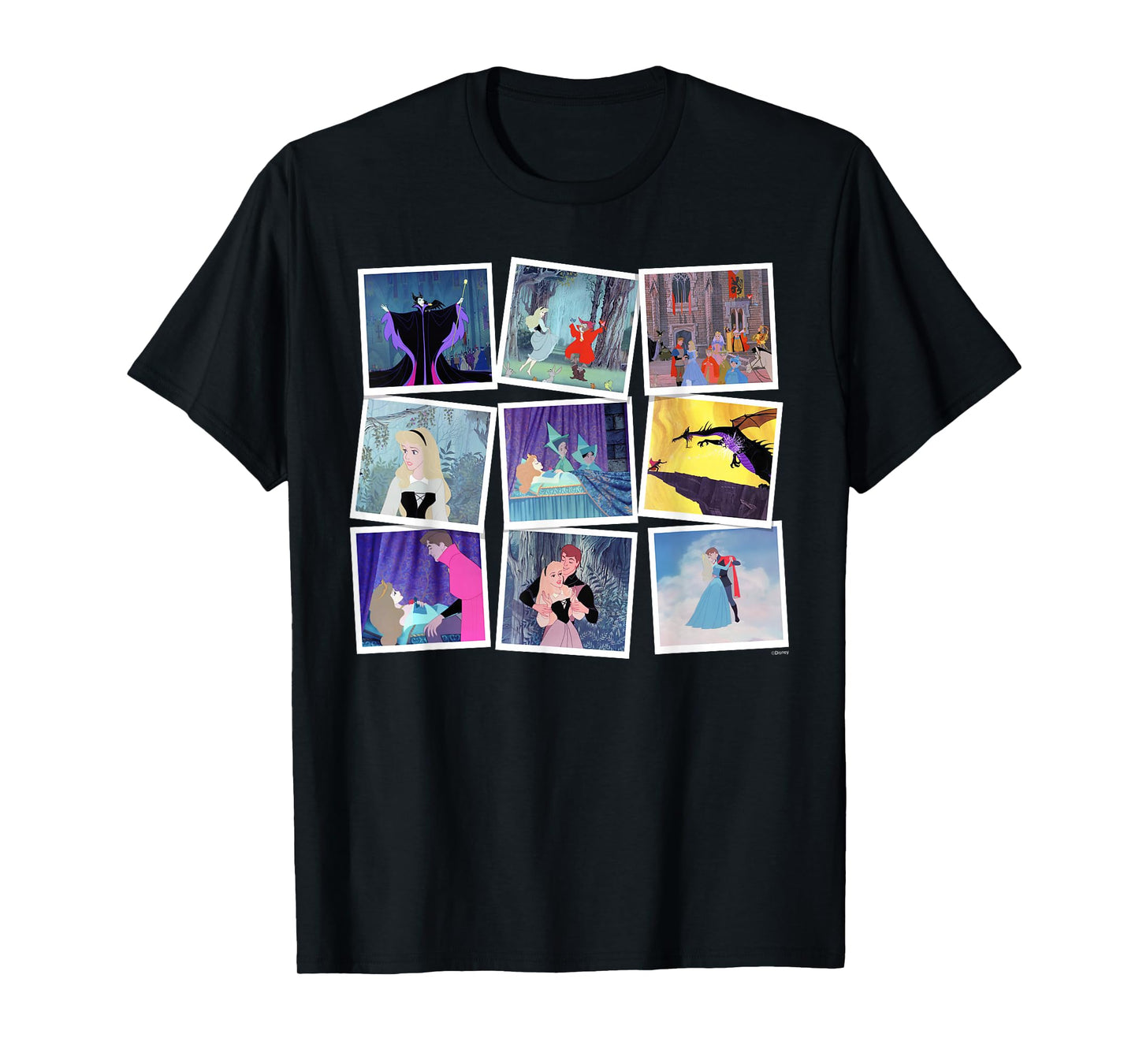 Disney Princess Aurora Sleeping Beauty Famous Movie Frames T-Shirt