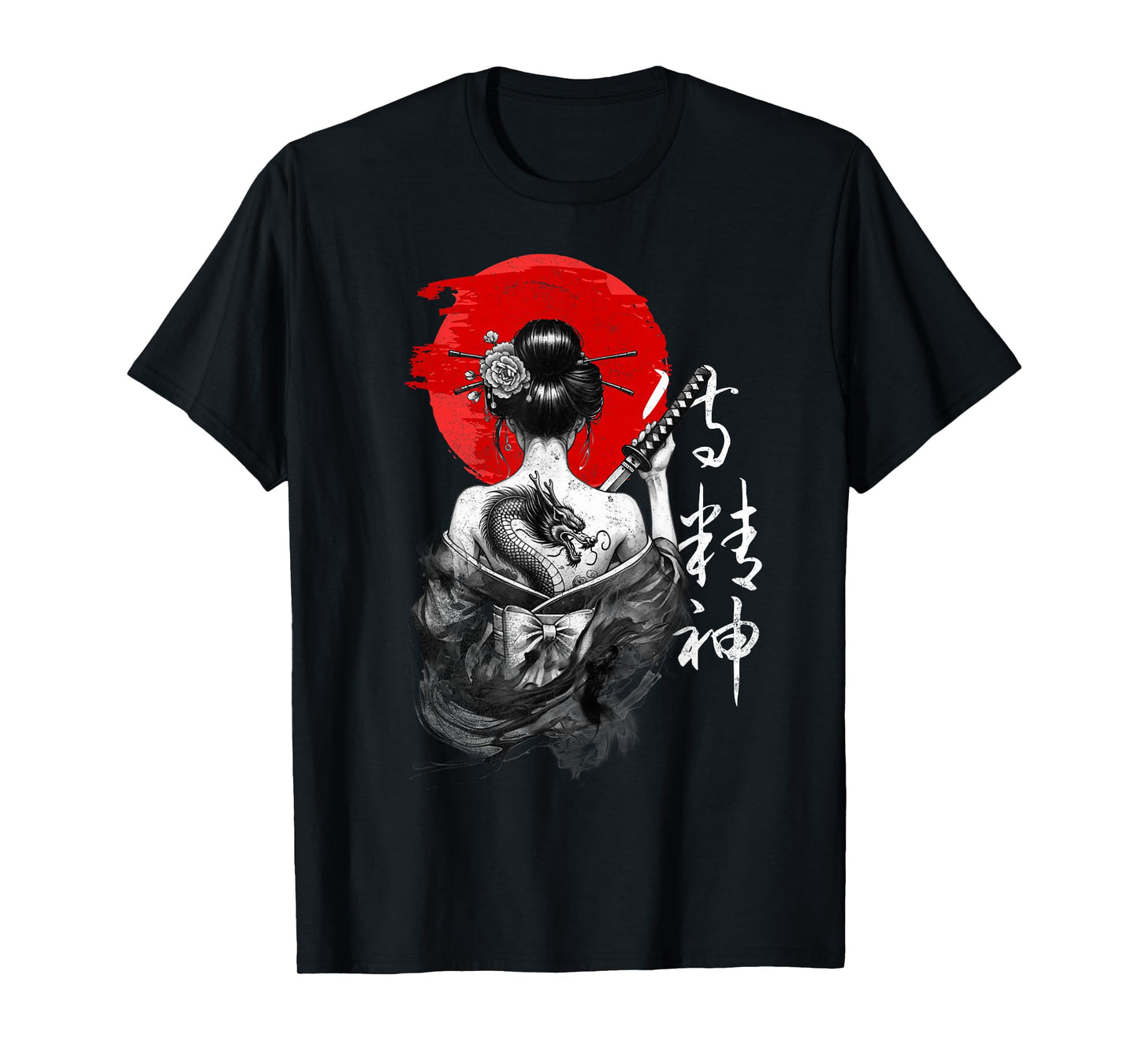 Samurai Warrior Japanese Bushido Katana Geisha Men Women T-Shirt