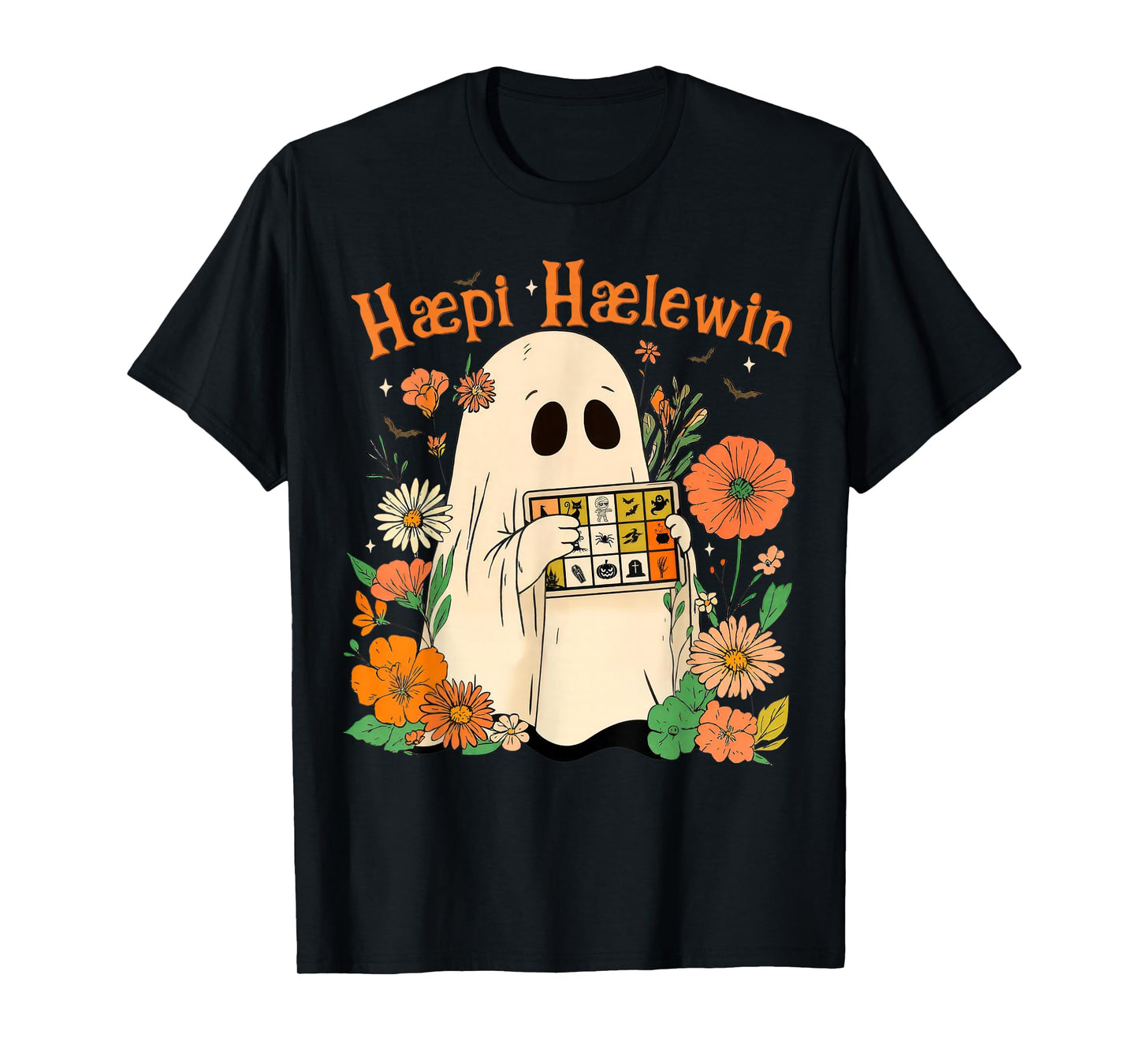 Speech Therapy SLP Floral Ghost Speech Therapy Halloween T-Shirt