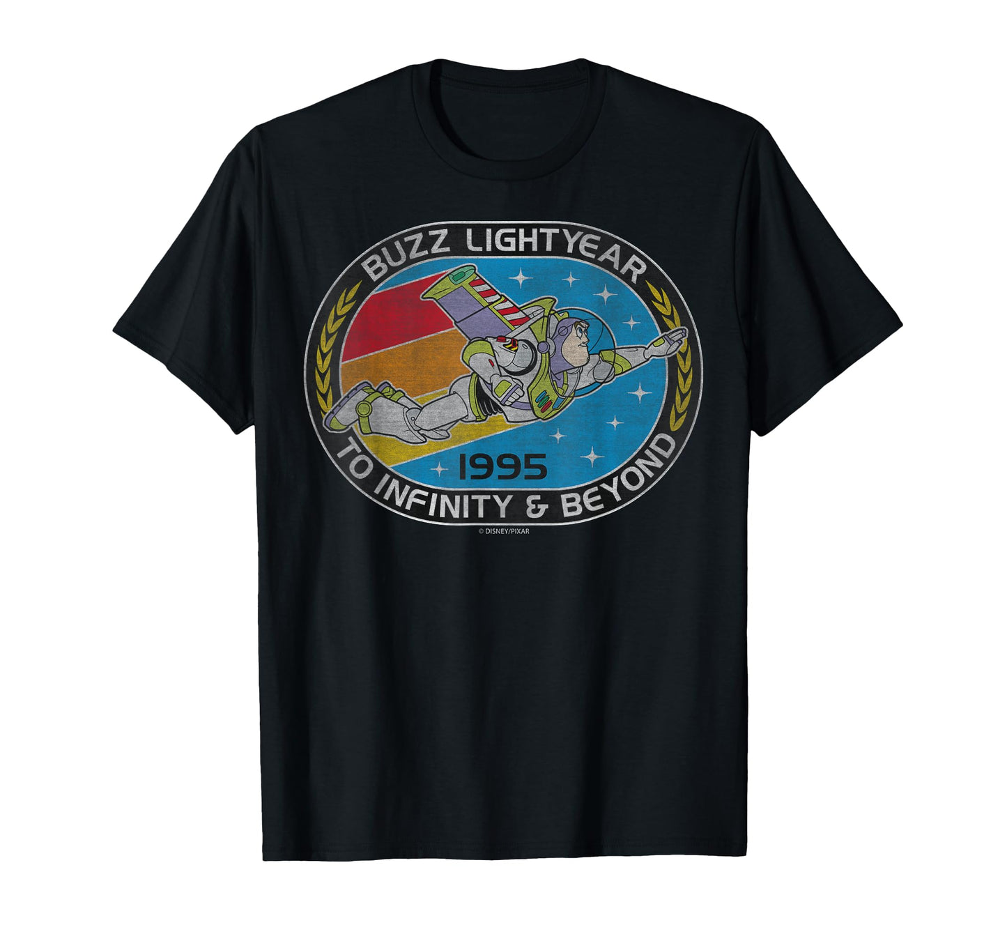 Disney Pixar Toy Story Buzz Lightyear to Infinity Badge T-Shirt