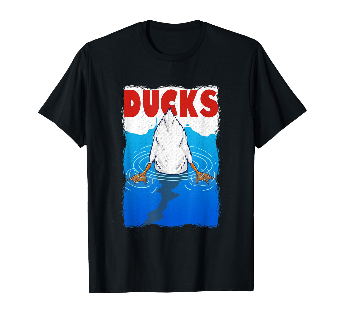 Retro 90s Movies Duck Pun Meme Men Women Funny Duck T-Shirt