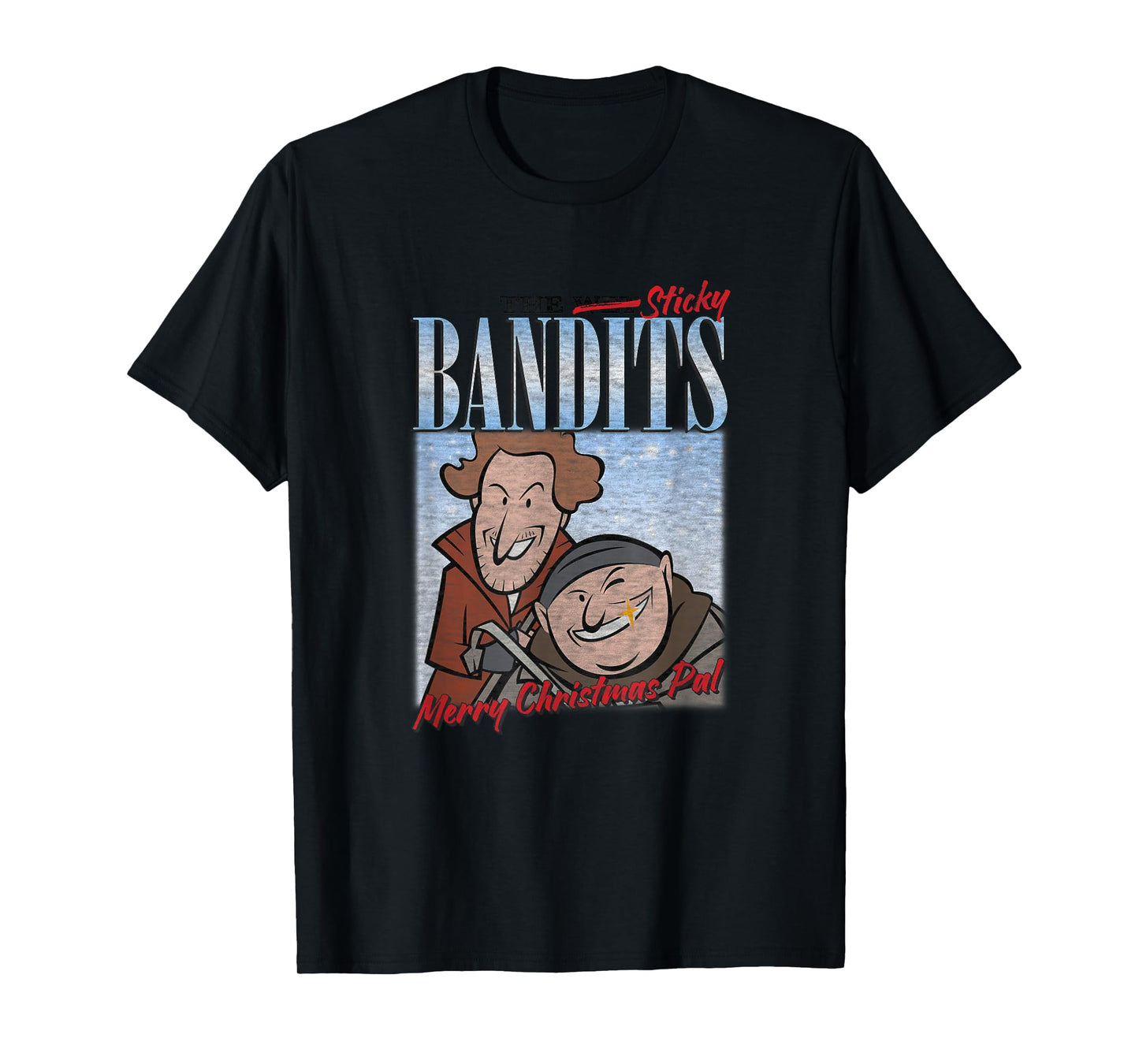 Home Alone Sticky Bandits Christmas Cartoon T-Shirt
