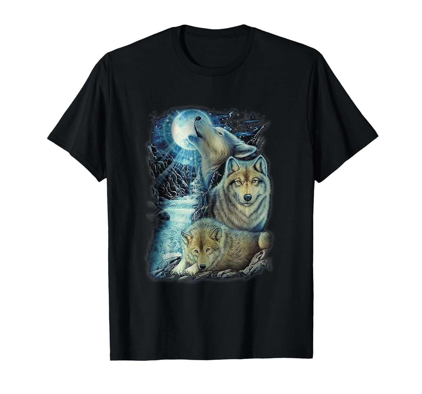 Vintage wolf mens Shirt wolf women Lovers for boys and girls T-Shirt