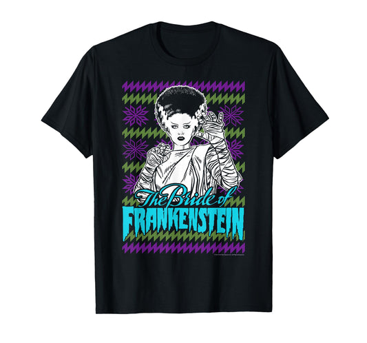 Universal Monsters Christmas The Bride Of Frankenstein C2 T-Shirt