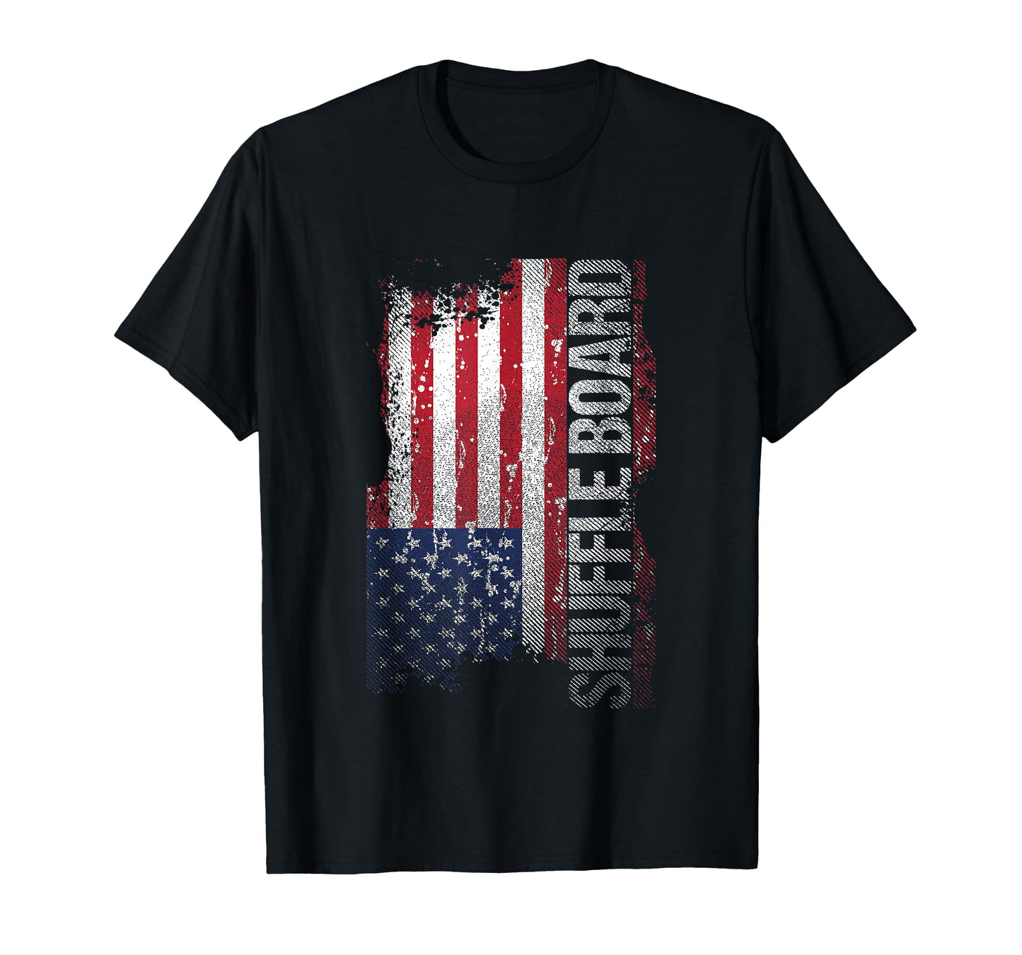 USA Flag Shuffleboard T-Shirt T-Shirt