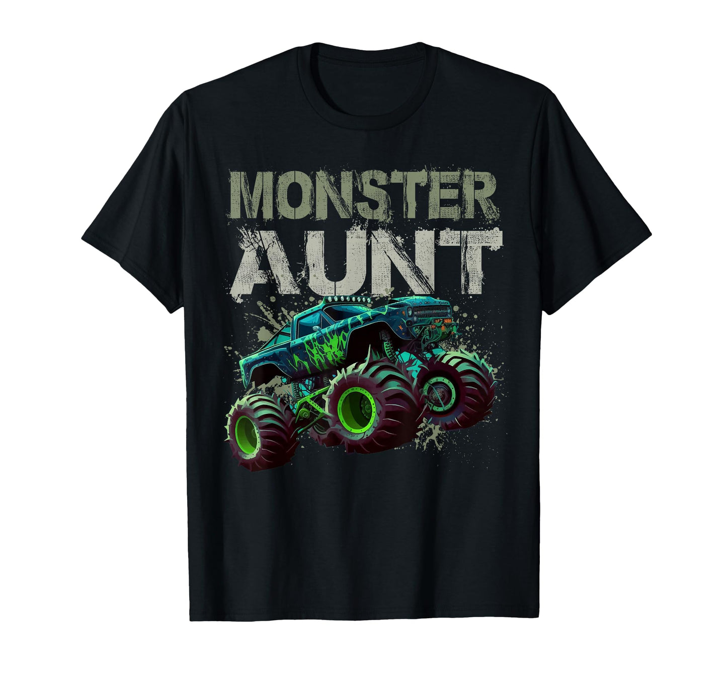 Monster Truck Aunt Family Matching Monster Truck Lovers Gift T-Shirt