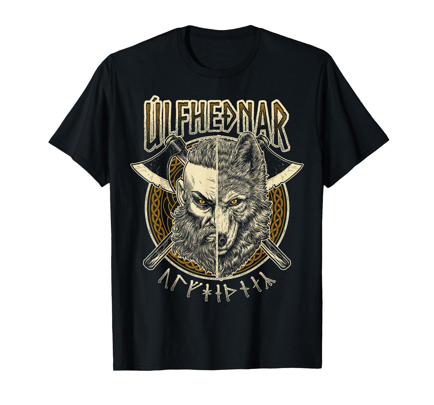 Viking Wolf Ulfhednar Pagan Nordic Valhalla Warrior T-Shirt