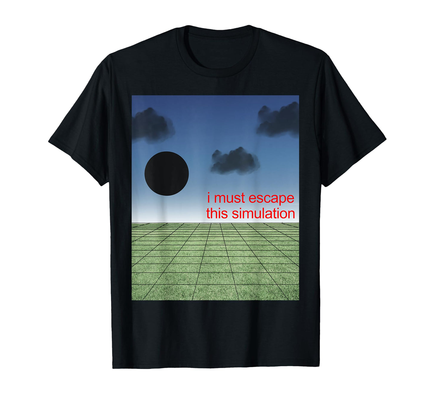 Weirdcore Aesthetic Simulation Gamer Nostalgiacore Oddcore T-Shirt