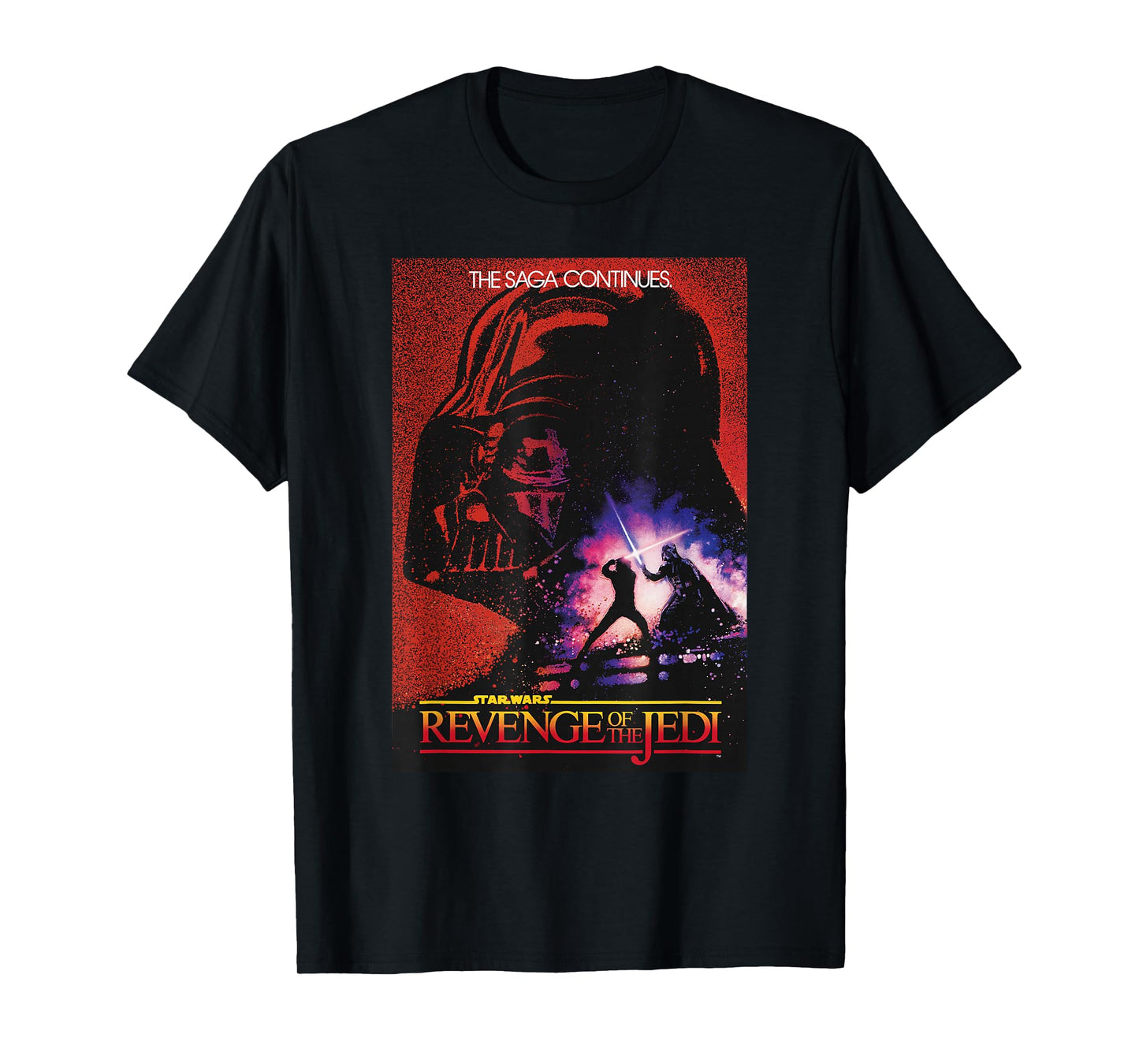 Star Wars: Return of the Jedi Darth Vader Background Poster T-Shirt