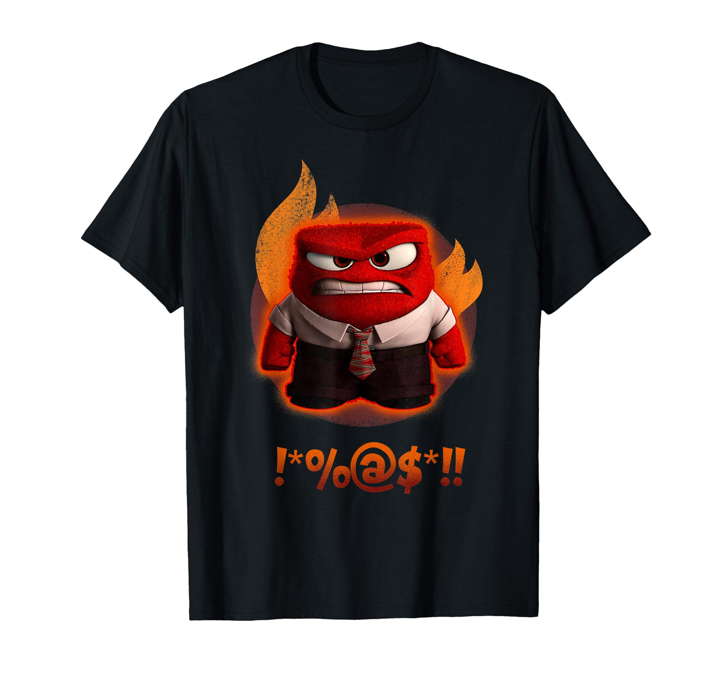 Disney Pixar Inside Out Anger Shouting Curses Fiery Shot T-Shirt