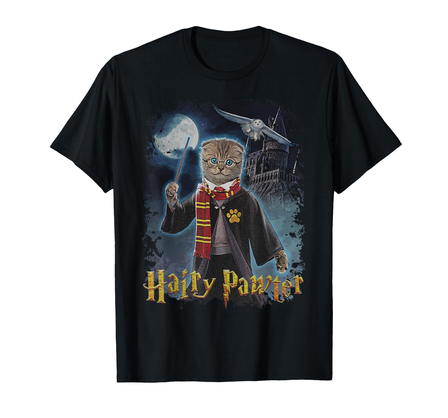 Vincent Hie Movie Parody Hairy Harry Pawter Potter Cat Lover T-Shirt