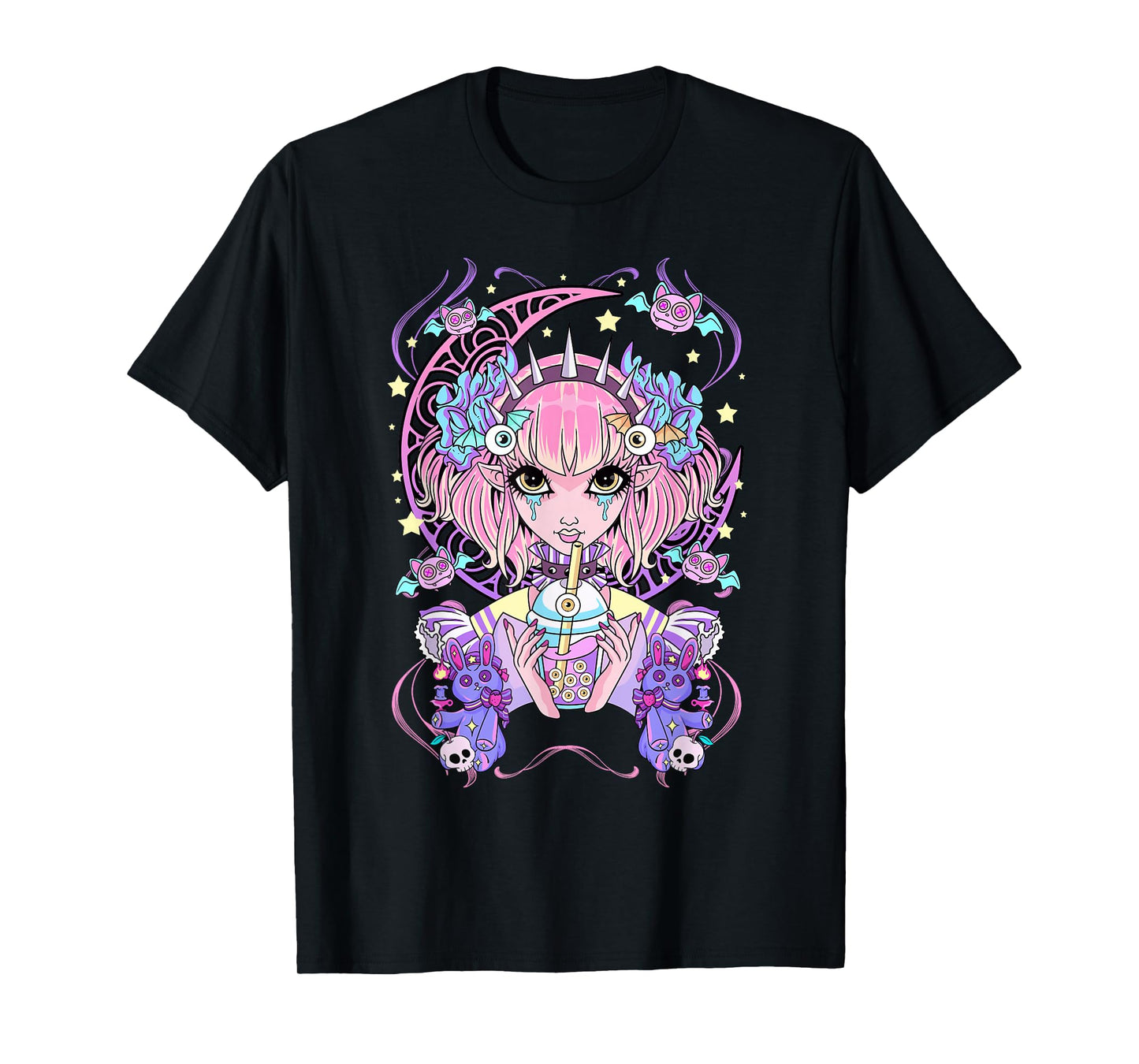 Pastel Goth Anime Girl T-Shirt