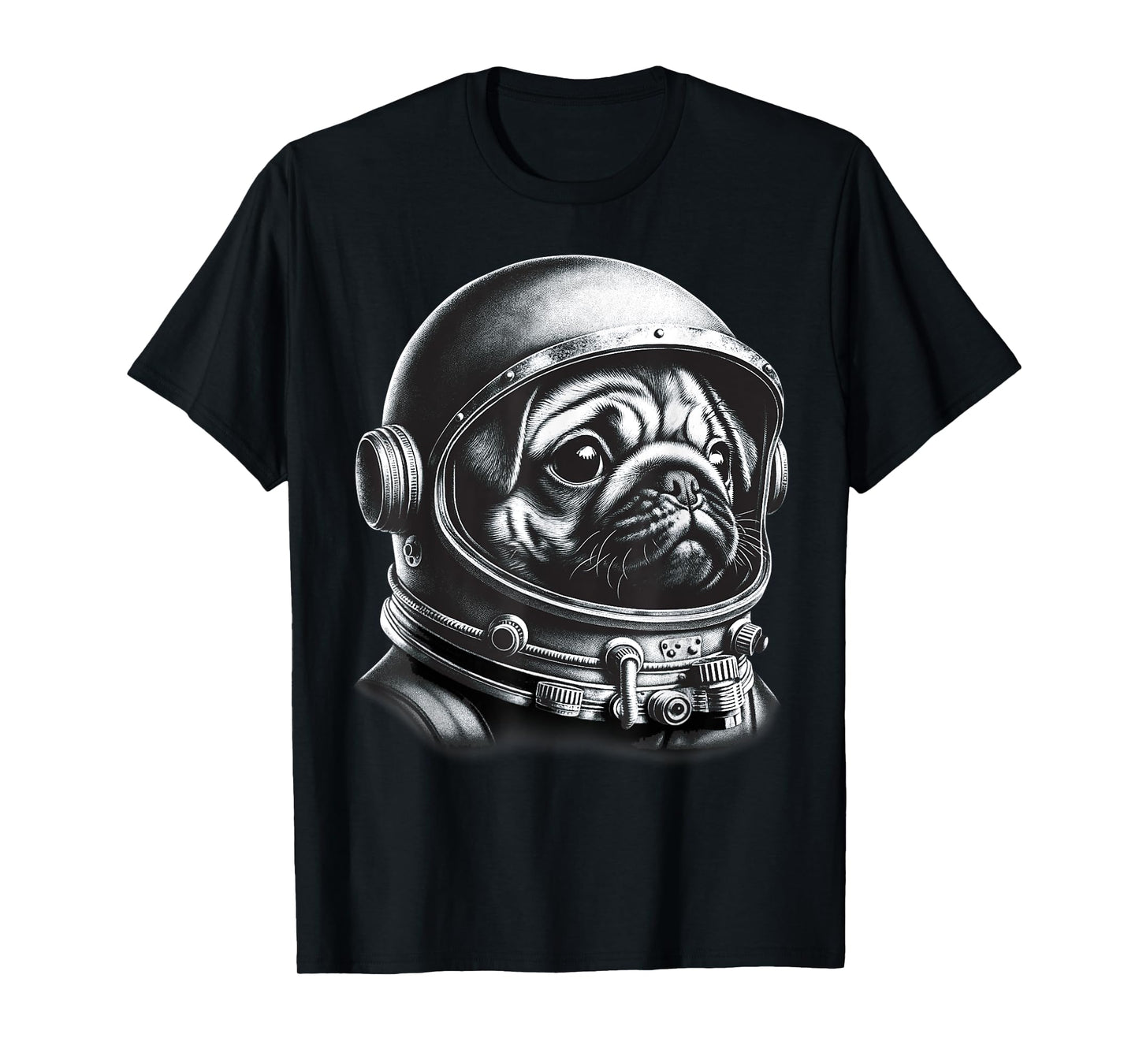 Pug Astronaut In Space Costume Pug Gifts Men Kids Women T-Shirt