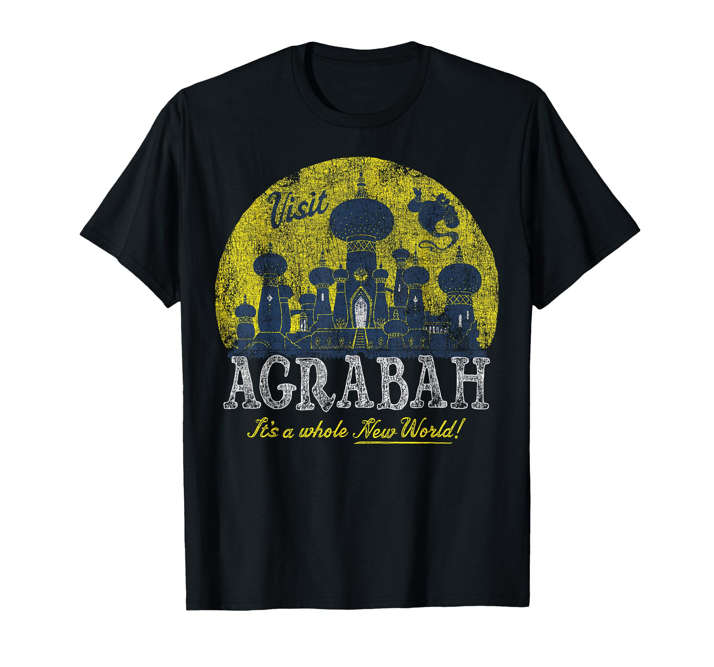 Disney Aladdin Genie Visit Agrabah Palace Vintage T-Shirt T-Shirt