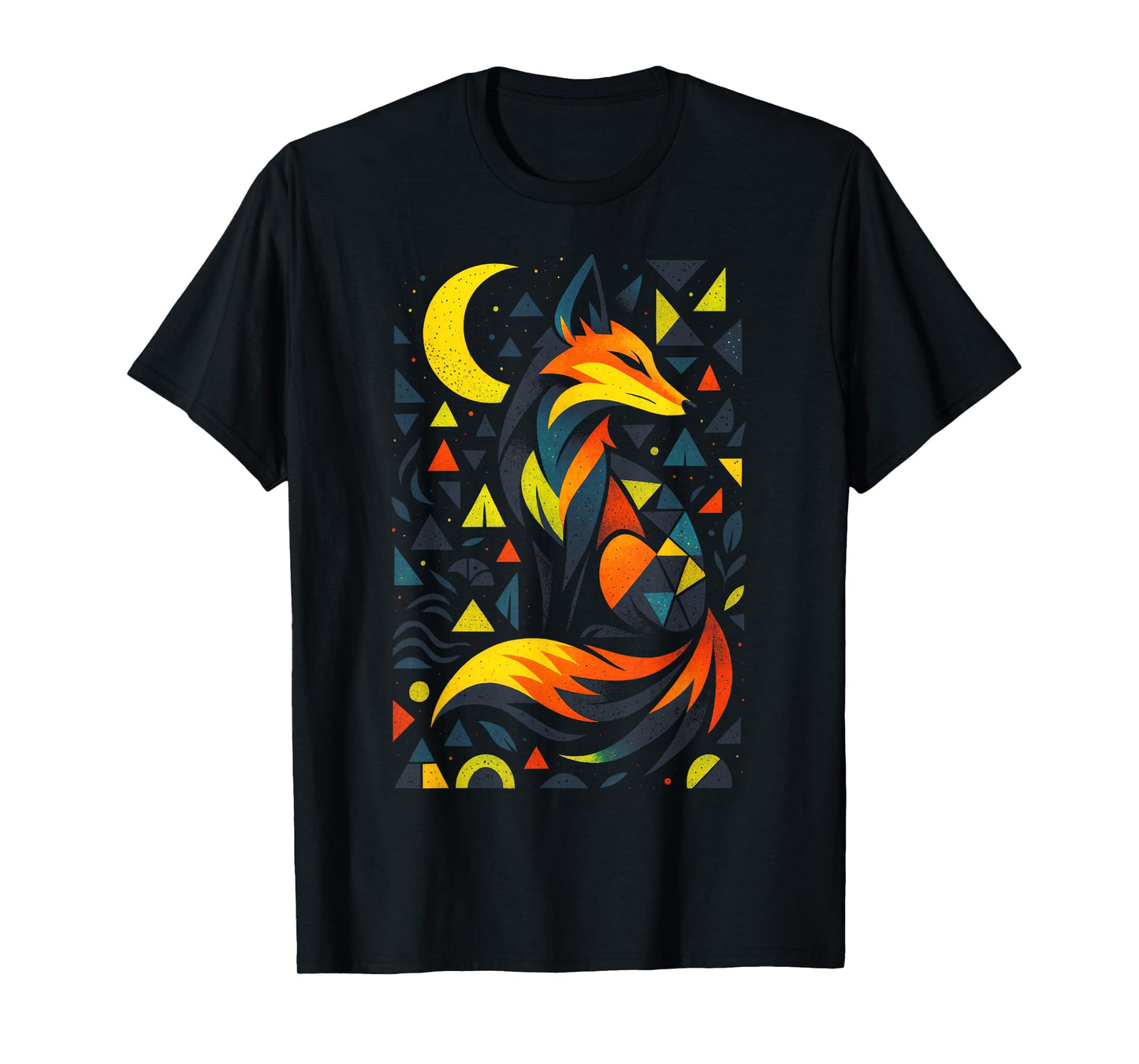 Abstract Fox - Geometric Art T-Shirt