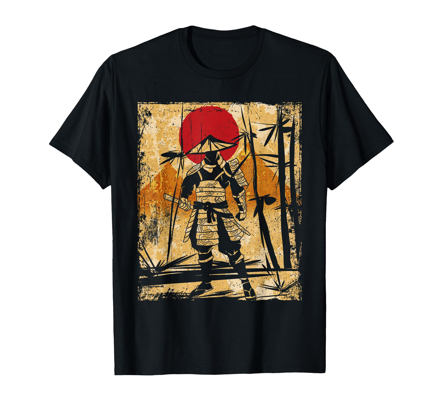 Samurai Japanese Art Vintage Fighter Retro T-Shirt