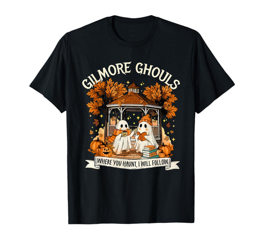 Gilmore Ghouls Halloween Spooky Fall Ghosts Coffee Lover Tee T-Shirt