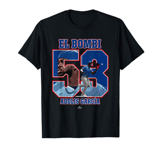 El Bombi Adolis Garcia Texas MLBPA T-Shirt