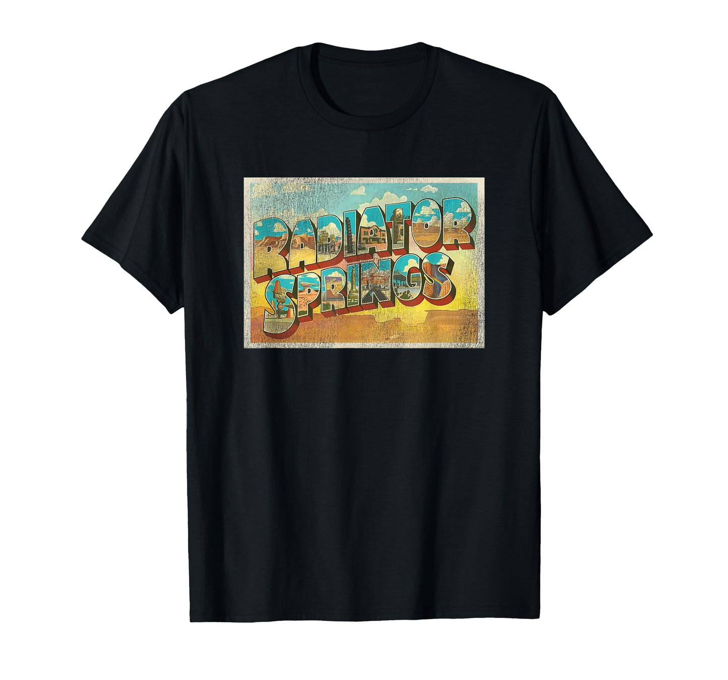 Disney Pixar Cars Radiator Springs Postcard T-Shirt