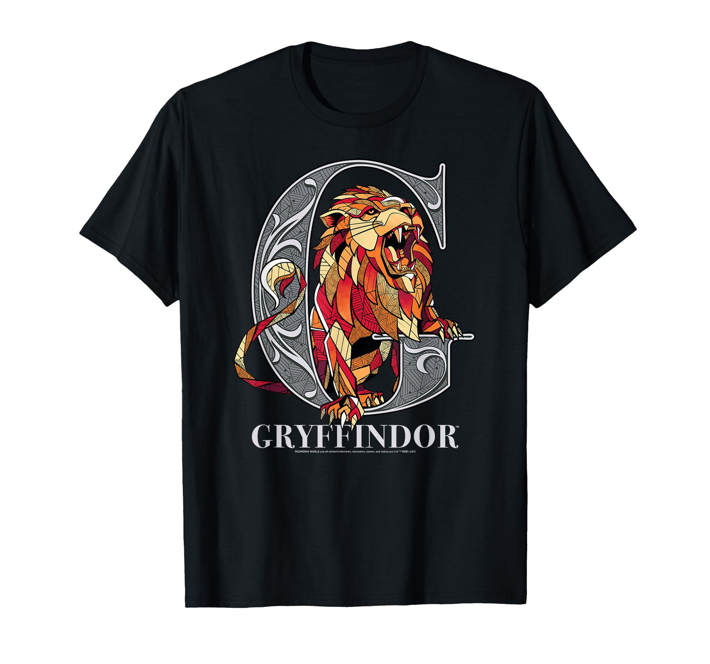 Harry Potter Mosaic Gryffindor with Lion T-Shirt