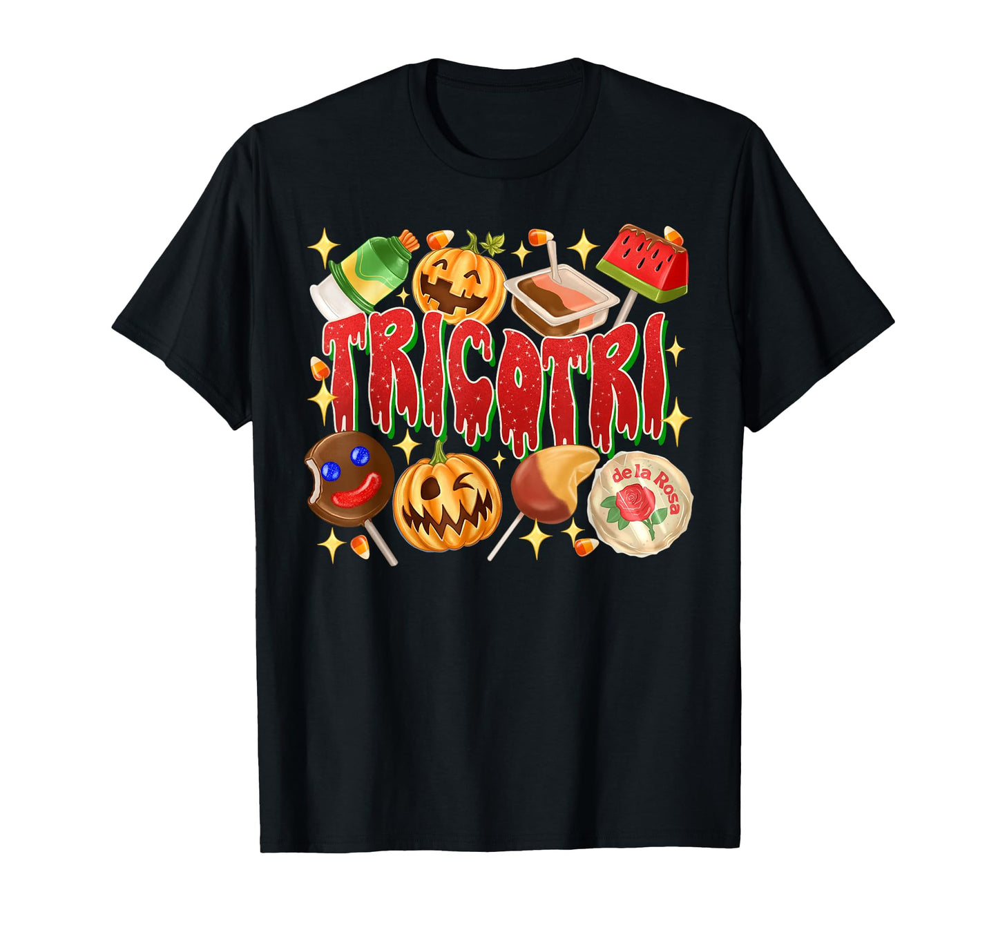 RetroTricotri Mexican Ghost Candy Mexicano Halloween Outfit T-Shirt