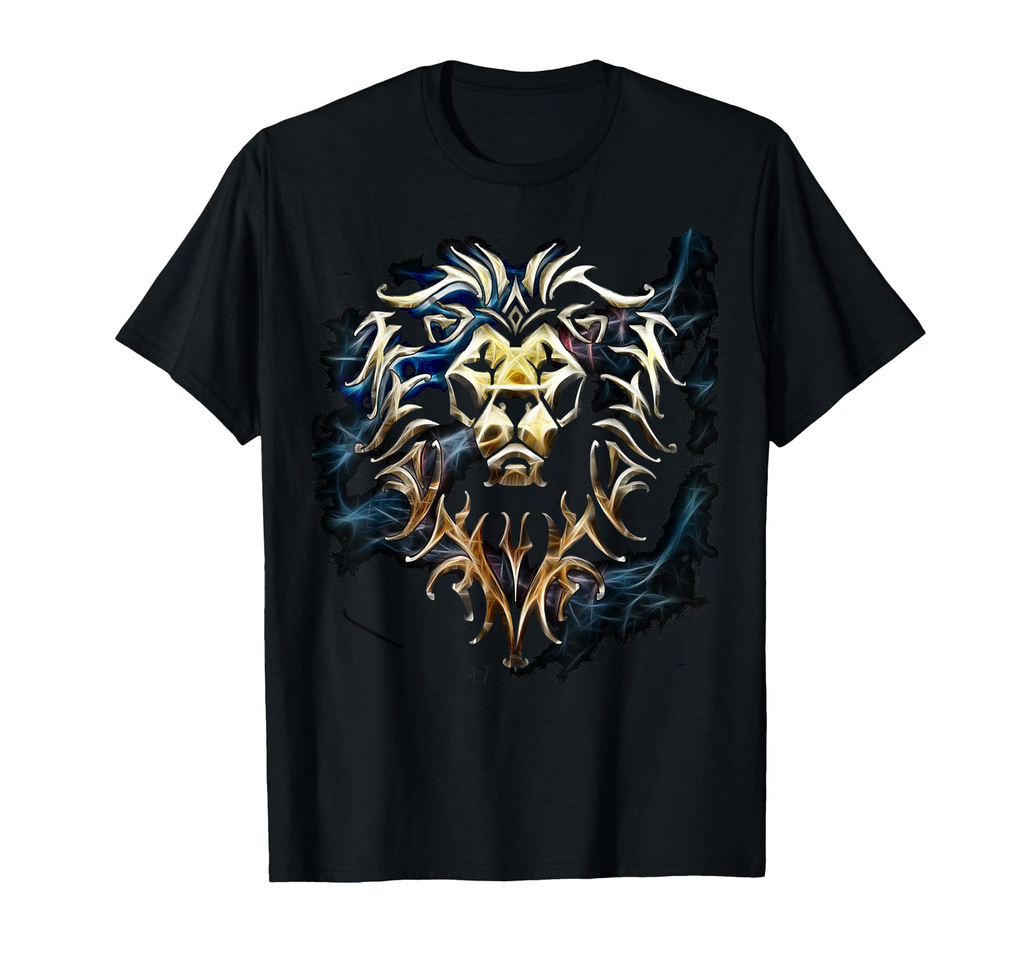 Warcraft Logo Alliance Saturated Majestic Fantasy Gamer T-Shirt