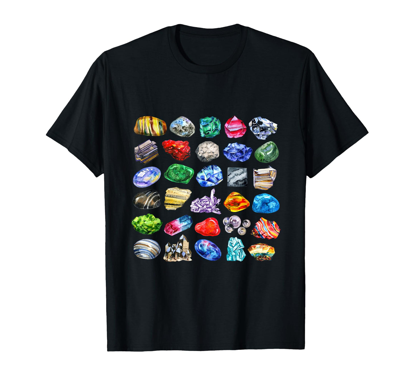 Minerals Gems and Crystals Rock Collecting T-Shirt