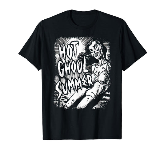 Hot Ghoul Summer Creepy Beach Summer Goth Vacation T-Shirt