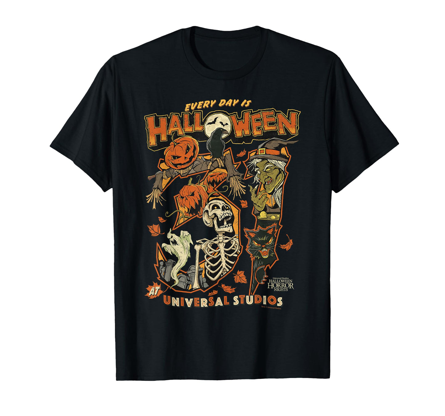 Halloween Horror Nights HHN Every Day is Halloween T-Shirt