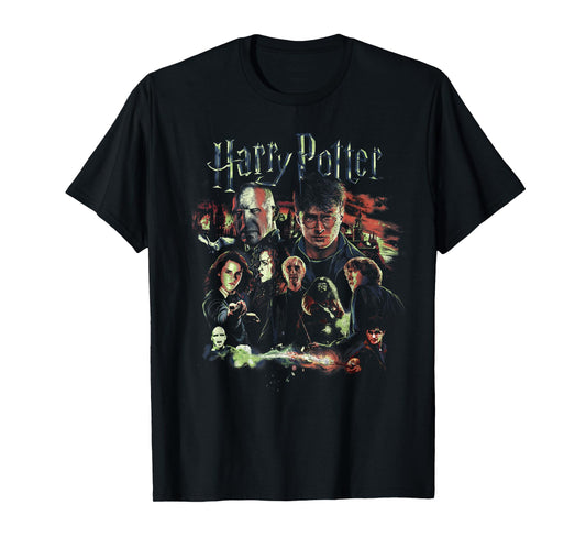 Harry Potter Deathly Hallows Group Shot Portrait T-Shirt