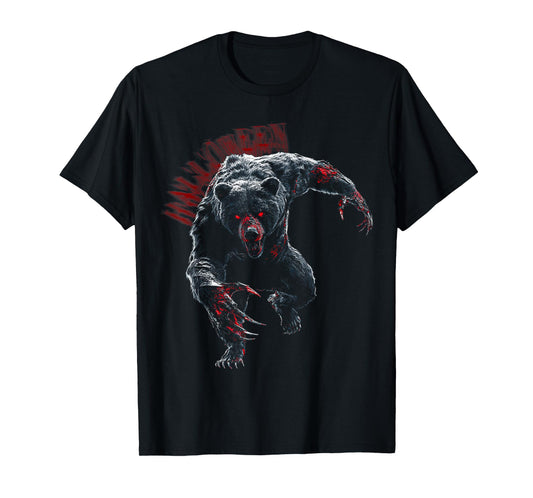 Halloween Bear Zombie Animal Costume Fun T-Shirt