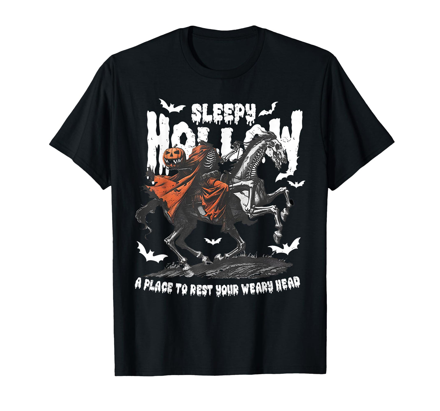 Halloween Sleepy Hollow Headless Horseman Jack O Lantern T-Shirt
