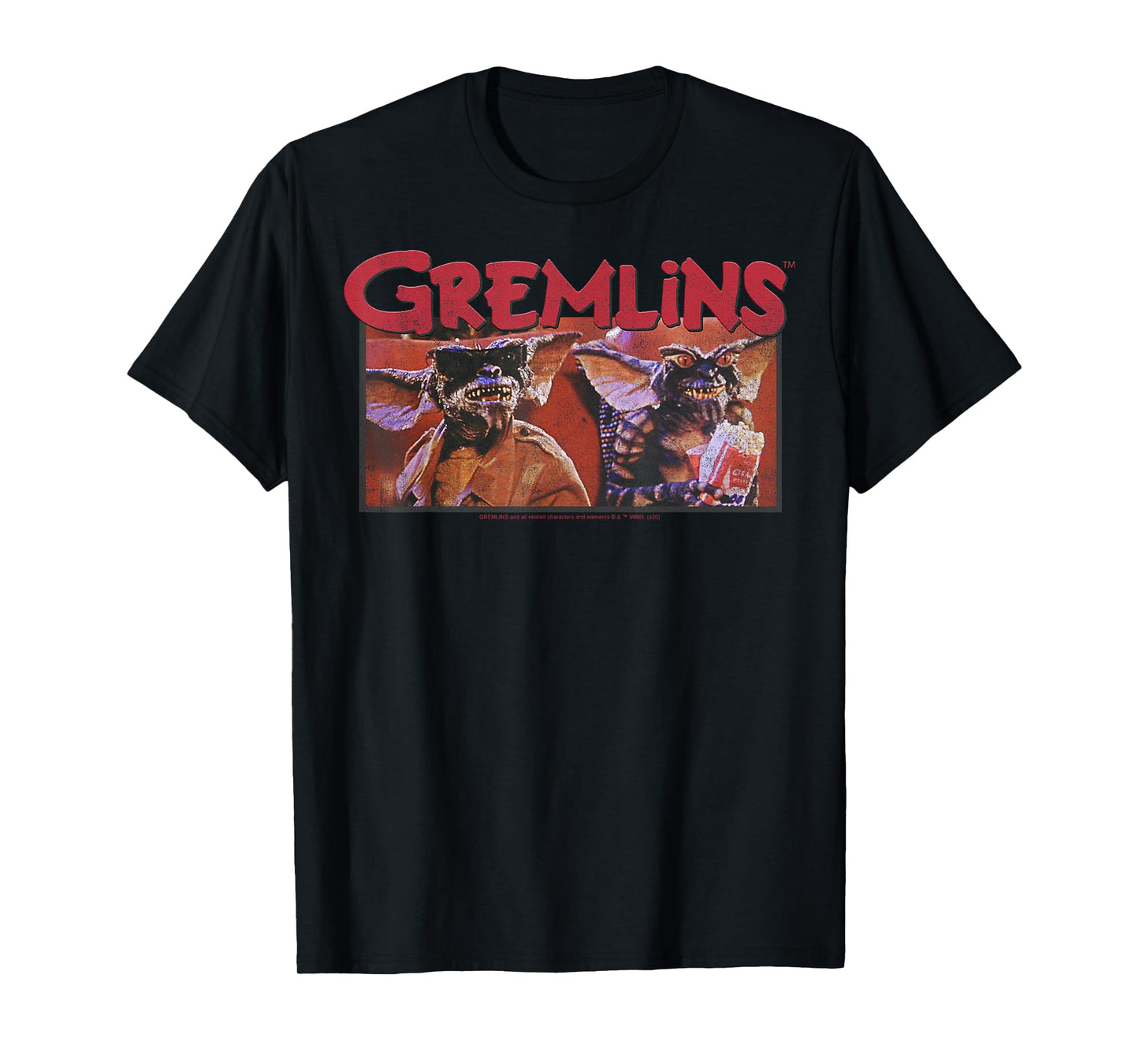 Gremlins at The Movies Portrait T-Shirt