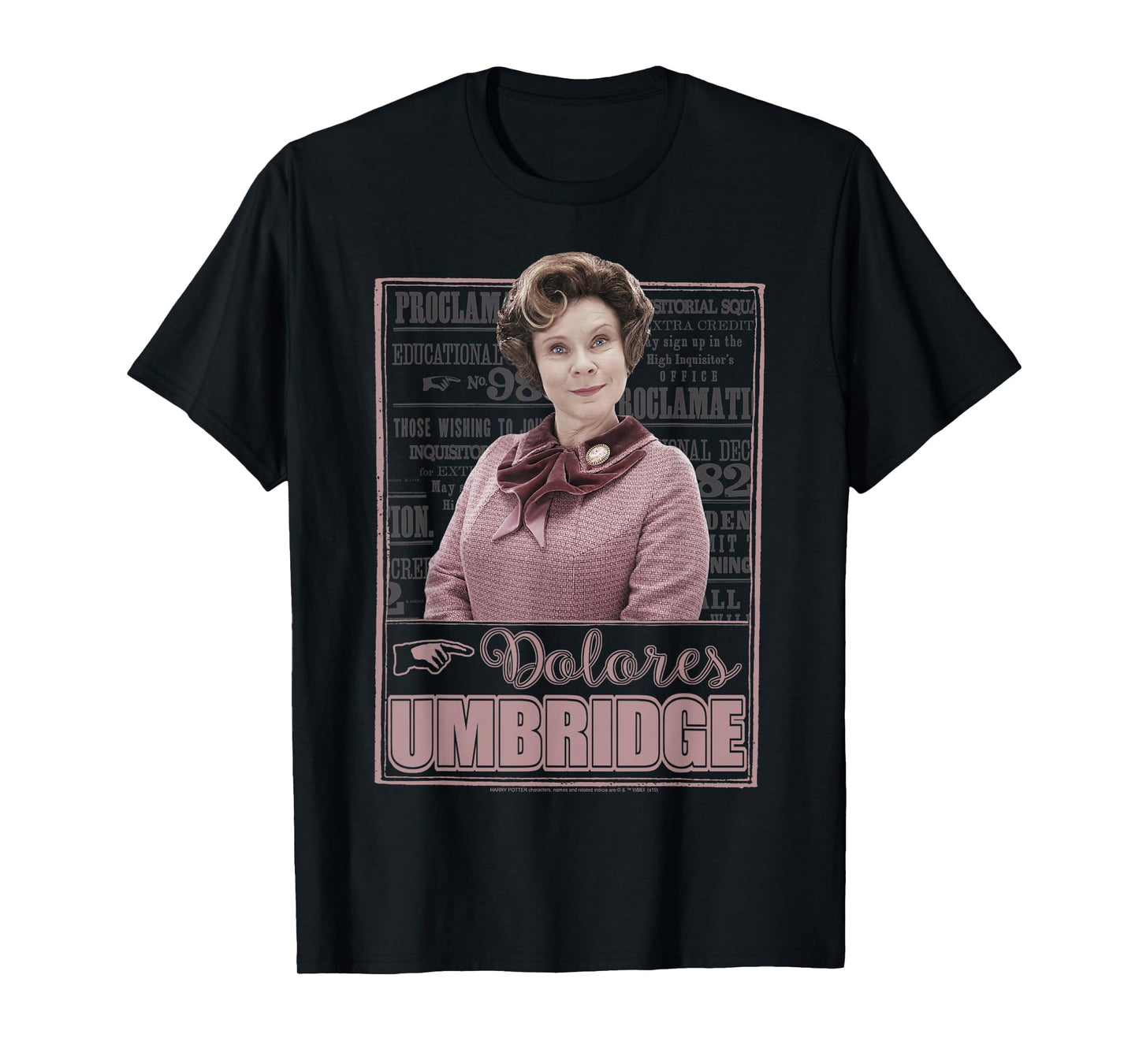 Harry Potter Dolores Umbridge Proclamation Portrait T-Shirt