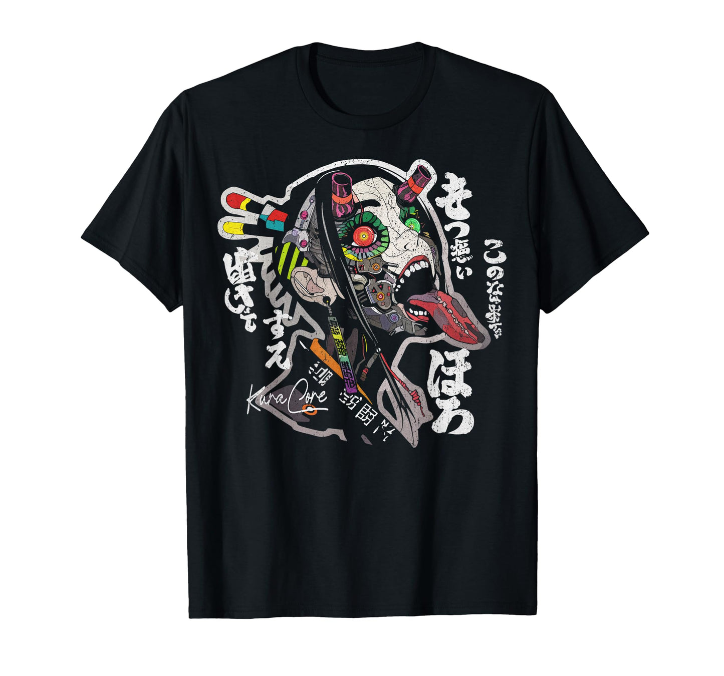Japanese Streetwear Cyberpunk Y2K Techwear Retro Manga Anime T-Shirt